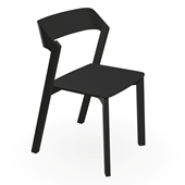 Merano Chair, B123 Black Stained Beech